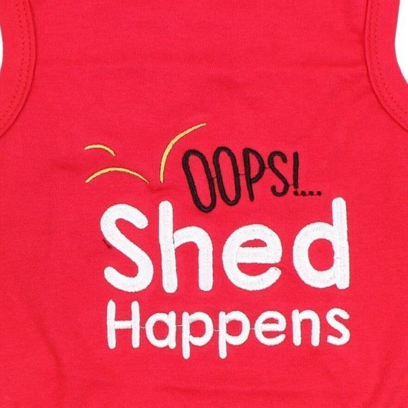SHed Happens Dog T-Shirt Size Large - Picture 3 of 5